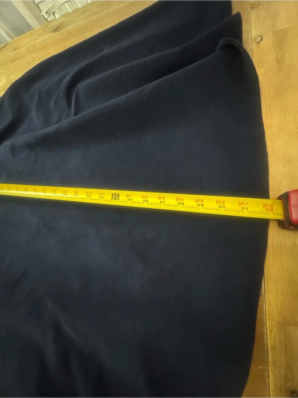Women's A-Line Skirt in Navy Handmade picture measurements